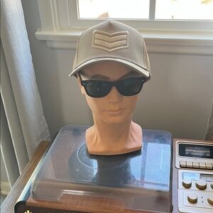 Beige Chevron Men's Baseball Cap